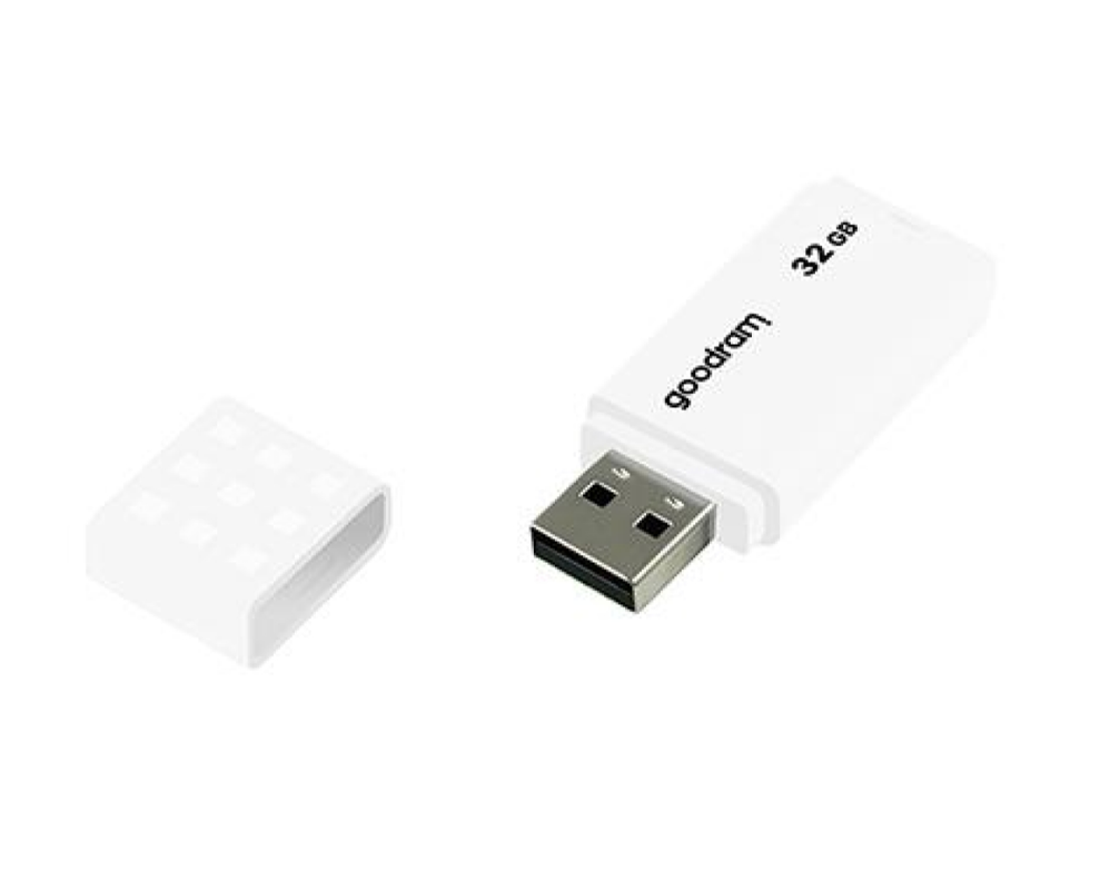 GOODRAM 32GB UME2 odczyt 20MB/s USB 2.0 biały
