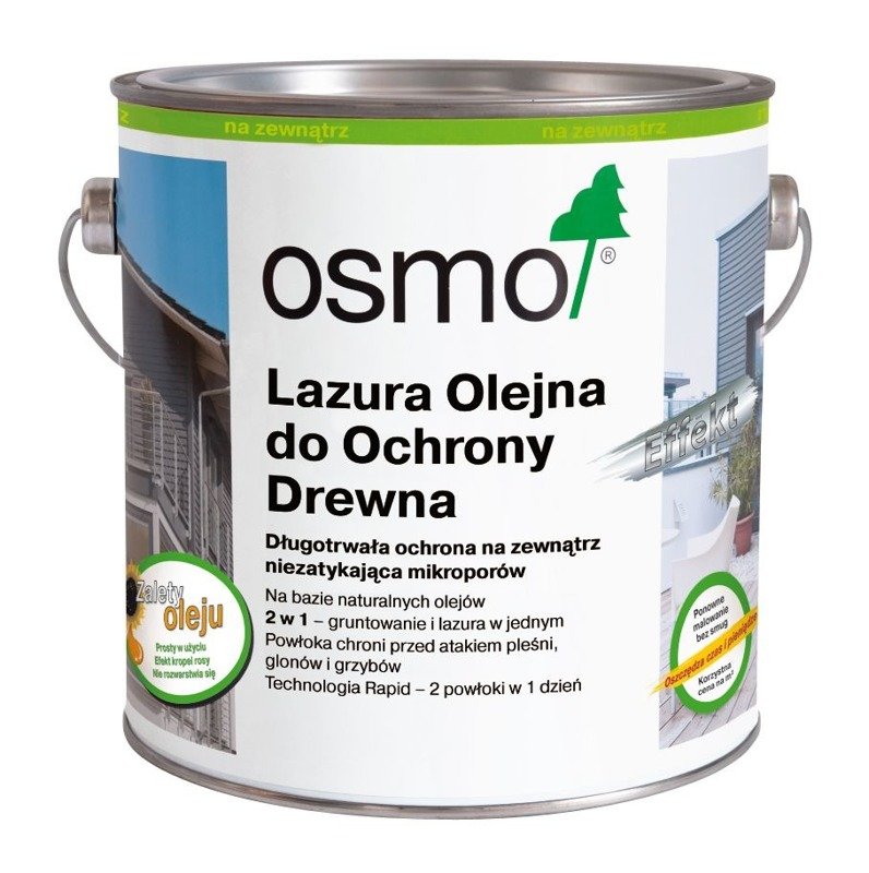 OSMO 1142 Lazura Olejna Efekt SREBRNY GRAFIT 2,5L