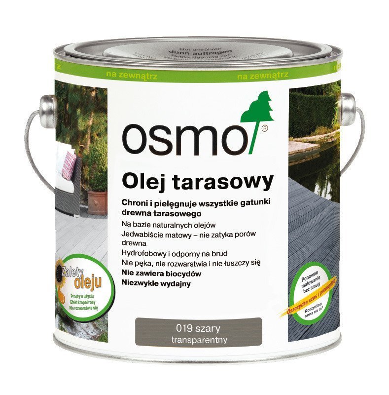 OSMO Olej do Tarasów 007 TEAK 2,5L + GRATIS